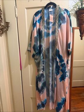 Kimono One Size Contrast Trim